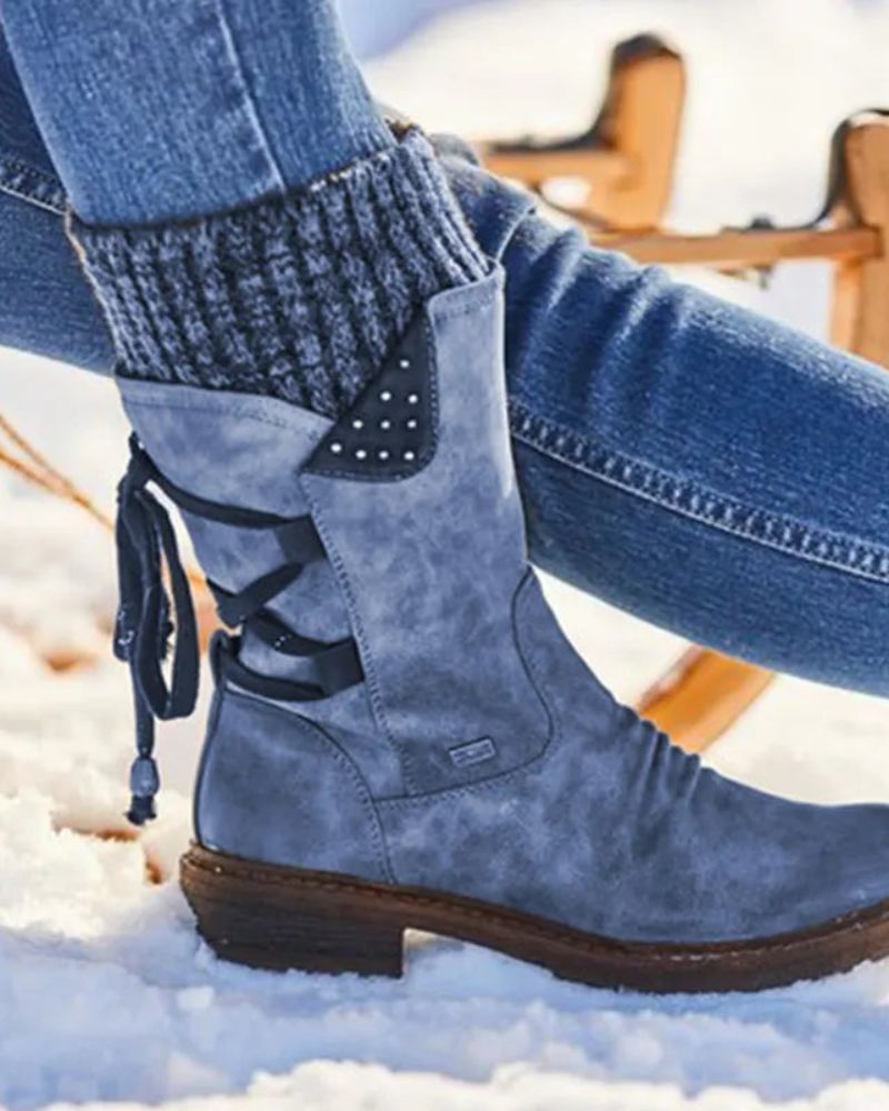 Genuine Leather Boots Winter Warm