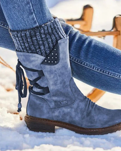 Genuine Leather Boots Winter Warm
