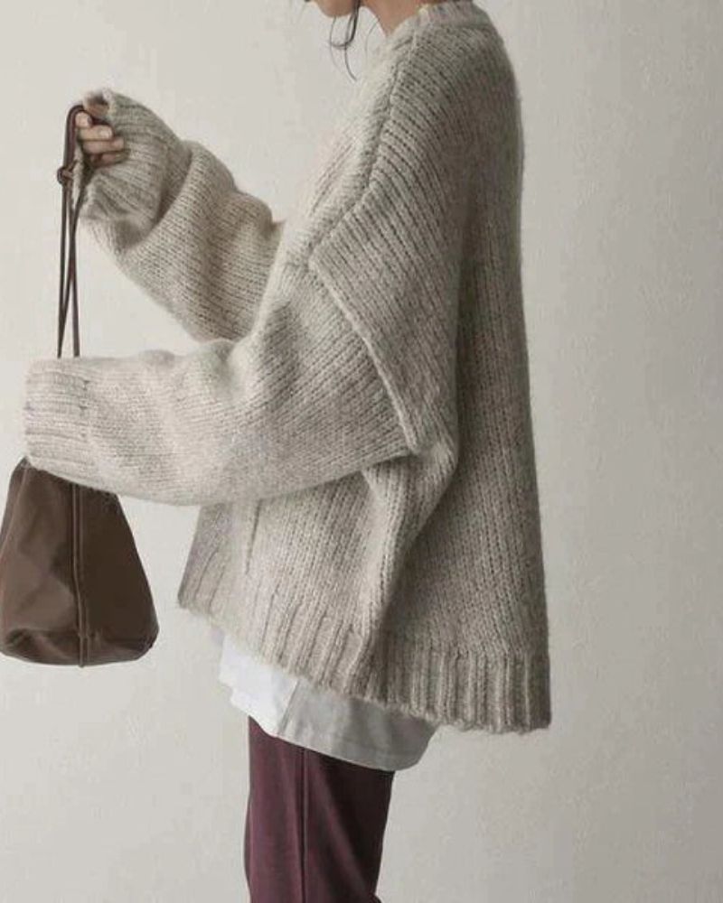 Großer Hoodie mit Vortasche Oversized - IdealeKleiden