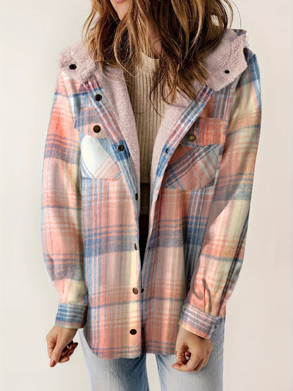 Soft winter jacket velvet lining hood