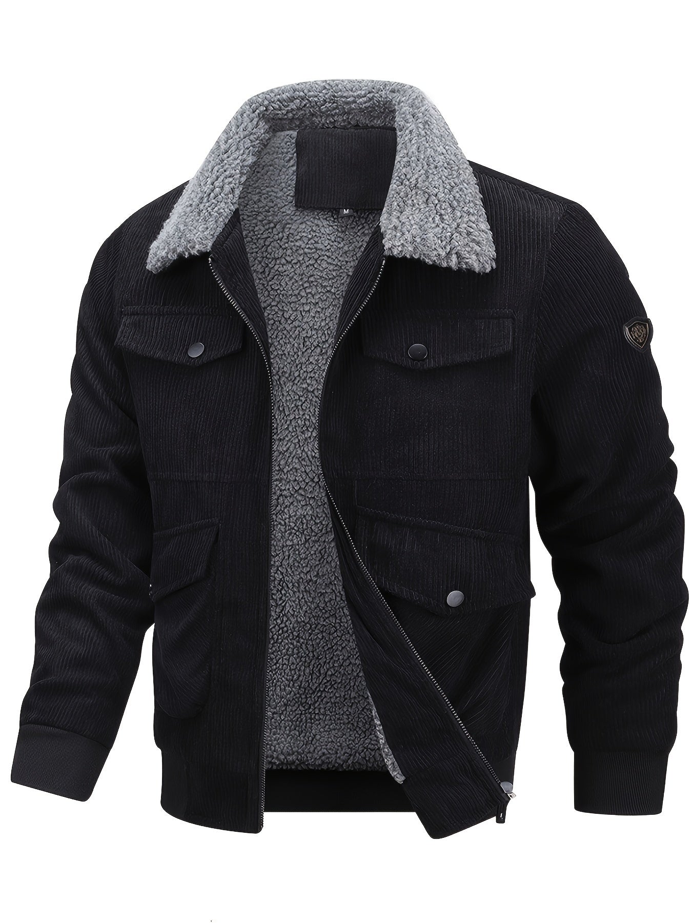 Robust Winter Jacket Cord Fleece Insulation