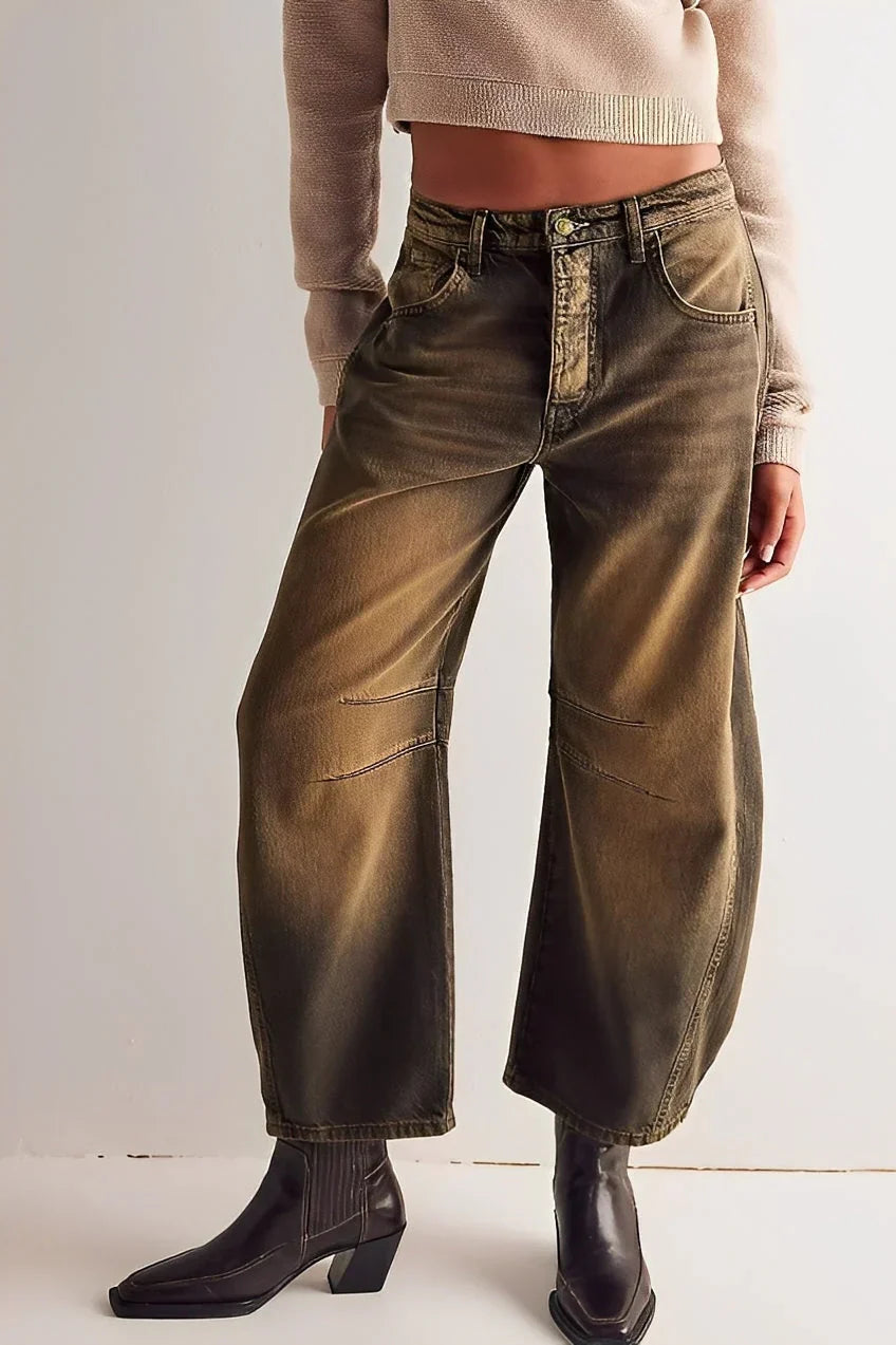 Women's Casual Jeans Comfortable Loose Fit