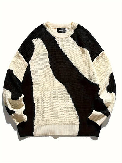 Stylish Men's Crew Neck Sweater Modern