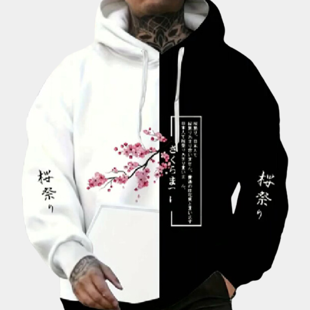 Trendiger Pullover Modern Kapuze Style - IdealeKleiden