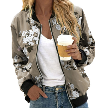 Stylish Women's Jacket Floral Print Trend