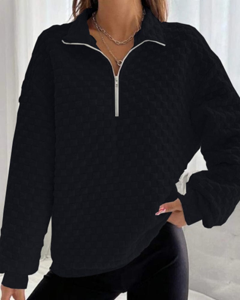 Women's Winter Sweaters Chic Modern Zip