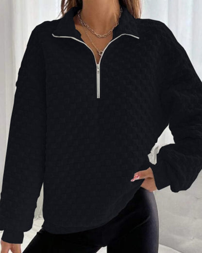 Women's Winter Sweaters Chic Modern Zip