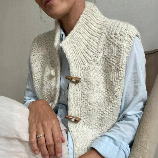 Elegante Herbstweste Ärmellos Damen - IdealeKleiden