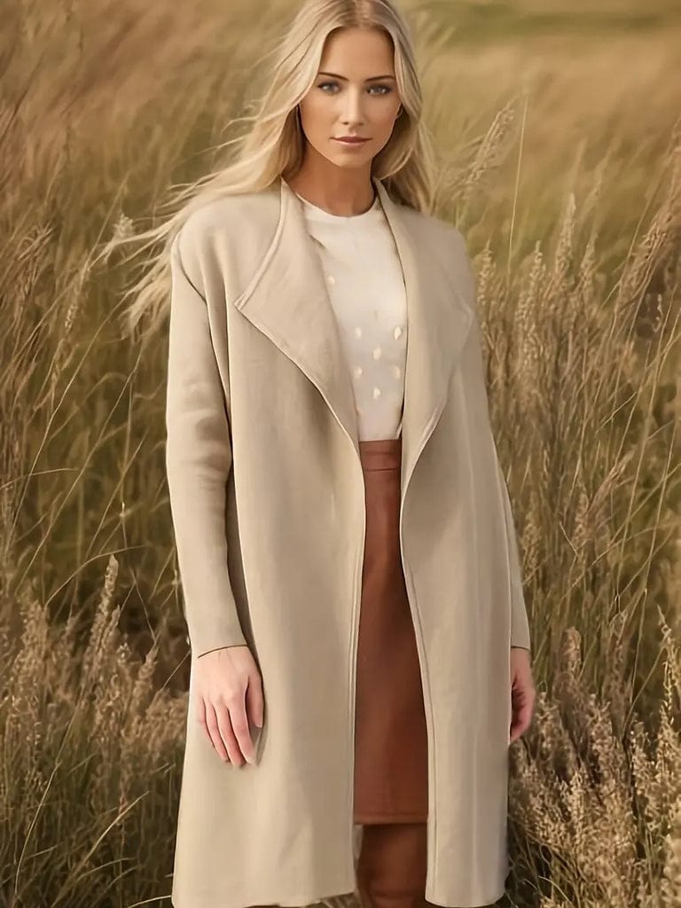 Autumn Coat Women Modern Timeless Elegant Length