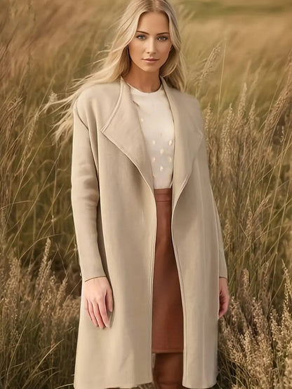 Autumn Coat Women Modern Timeless Elegant Length
