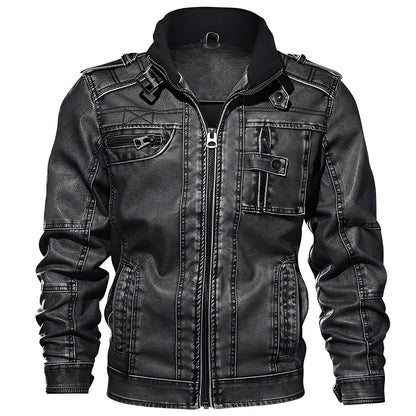 Men's Elegant Leather Jacket Style