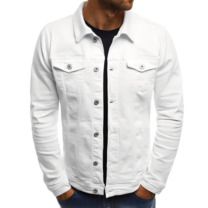 Men's Modern Denim Jacket with Pockets