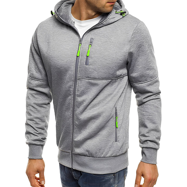 Stilvolle Herrenjacke Modern Kapuze - IdealeKleiden
