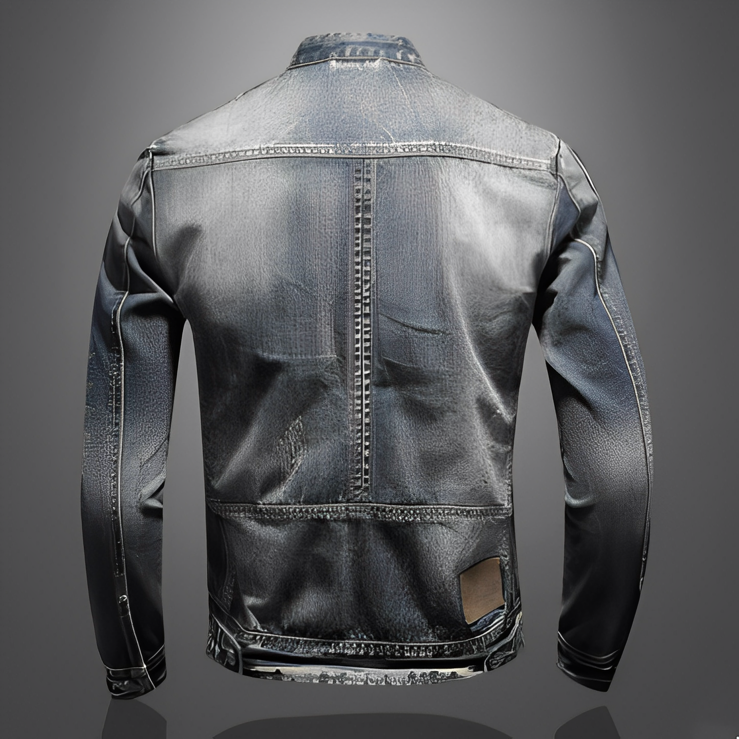 Männer Jeansjacke Modern Mit Taschen - IdealeKleiden