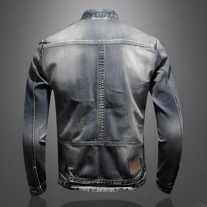 Männer Jeansjacke Modern Mit Taschen - IdealeKleiden