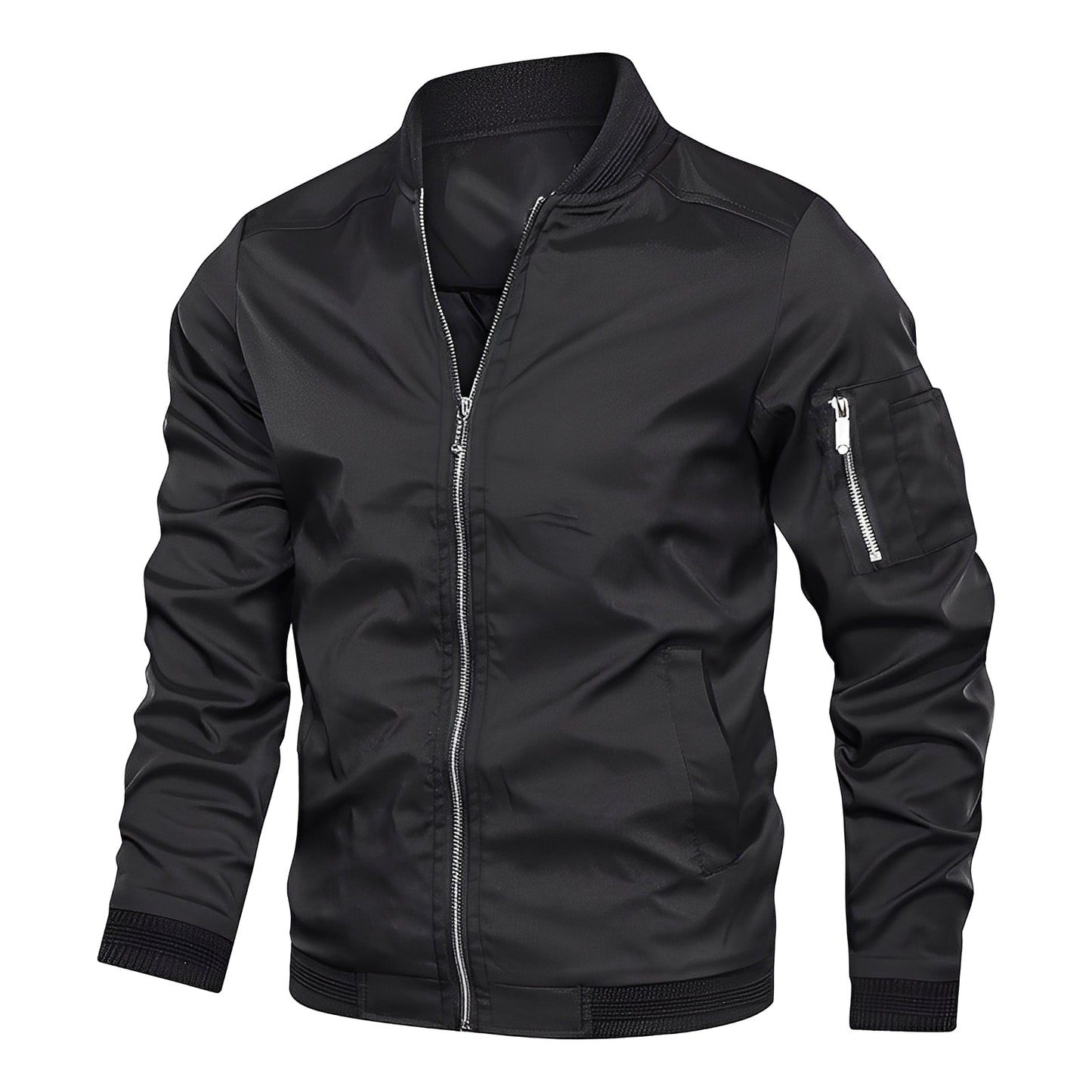 Stylish Men's Bomber Jacket Sporty Modern