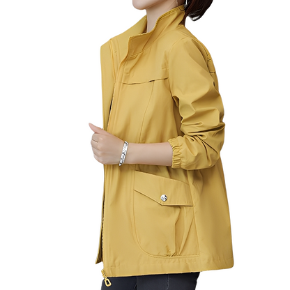 Moderne Damenjacke Verstellbare Taille Stilvoll