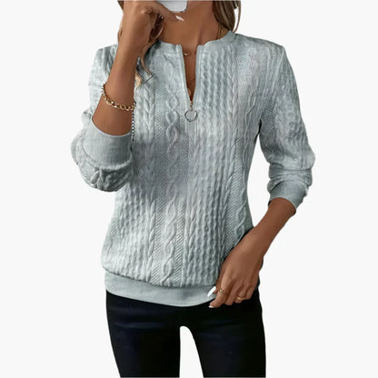 Men's Cable Knit Jumper Zipper
