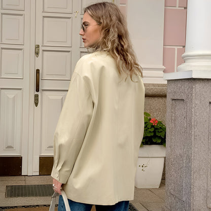 Frauen Jacke Modern Polokragen - IdealeKleiden