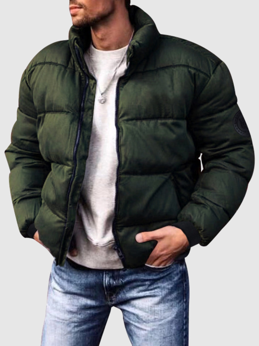 Men's Winter Jacket Polyester Warm Insulated