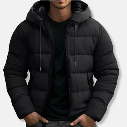 Winter Puffer Jacket Adjustable Hood