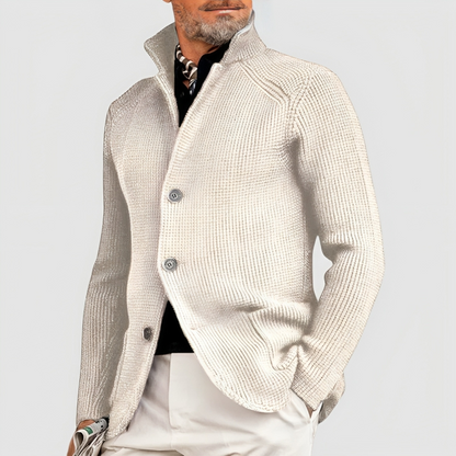Men's Buttoned Elegant Cashmere Coat