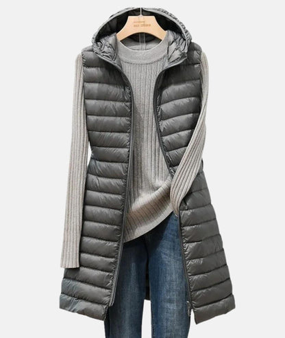 Sleeveless Winter Coat Elegant Classic