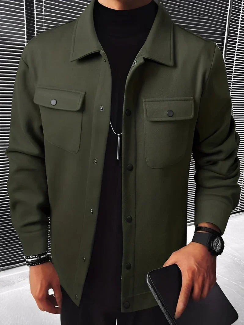 Men's Blazer Elegant Lapel Pockets