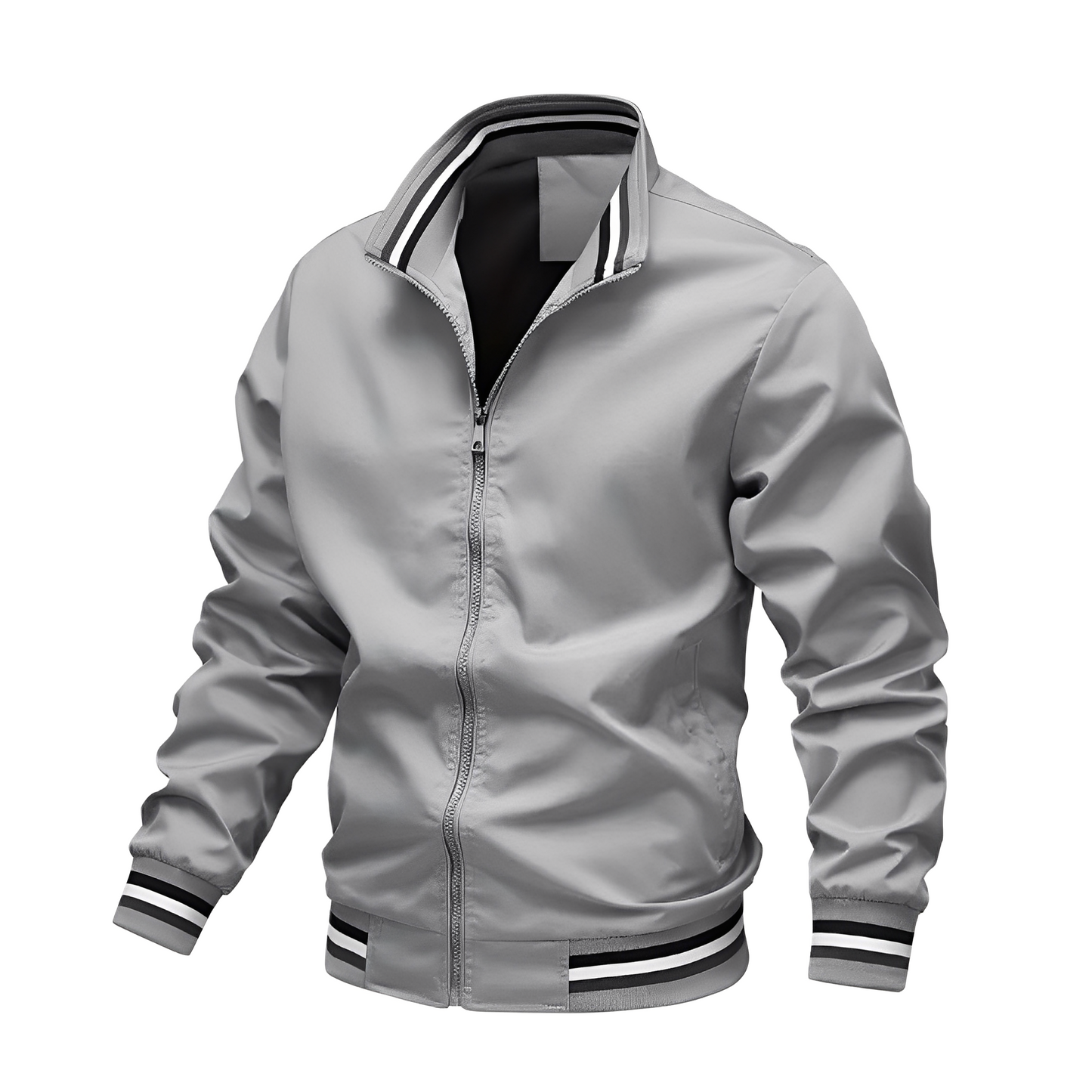 Stilvolle Bomberjacke Streifen Herren