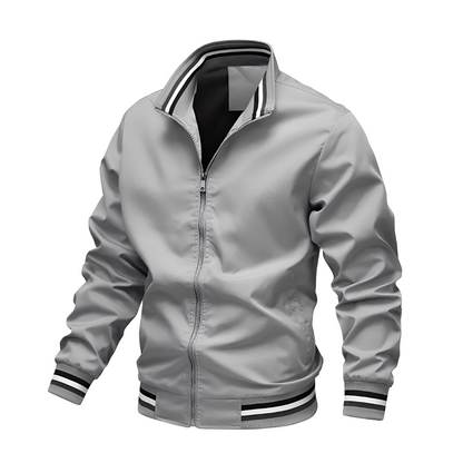 Stilvolle Bomberjacke Streifen Herren