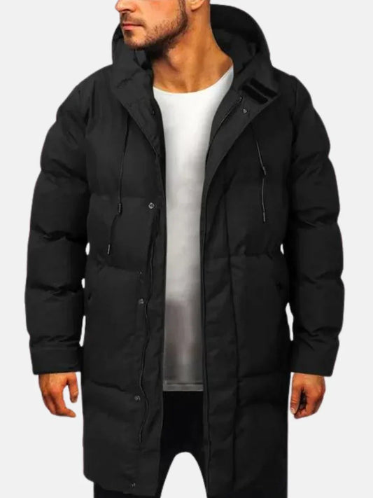 Herren Winterjacke Lang Kapuze - IdealeKleiden