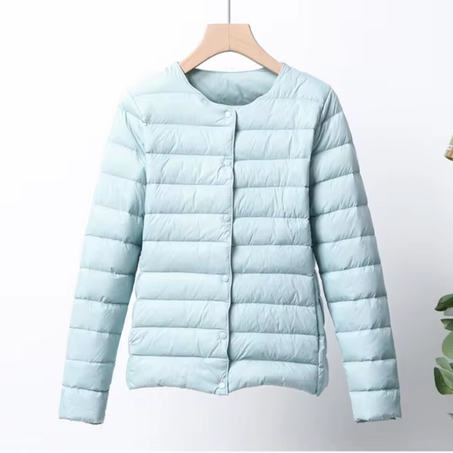 Women's Down Jacket Slim Fit Lightweight Padded Hooded Short Jacket