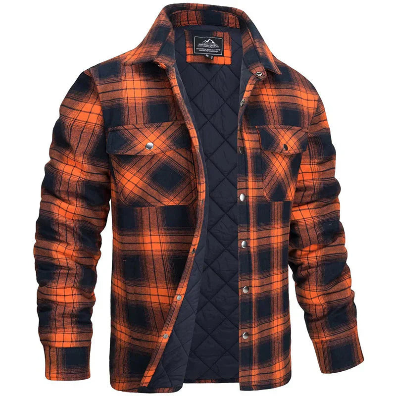 Quilted Lined Jacket Brown