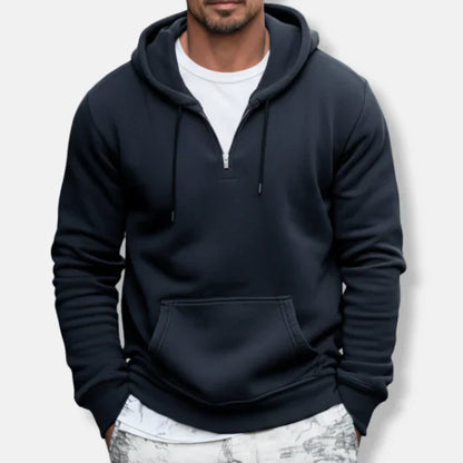Morten - Casual Sweatshirt with Kangaroo Pocket and Loose Fit