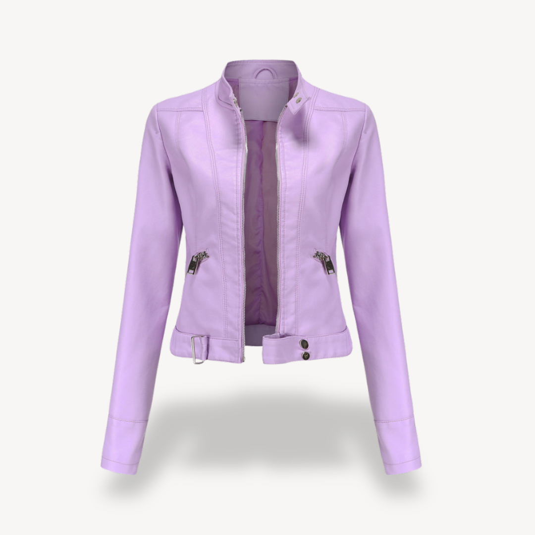 Fashion Leather Jacket Women Biker Style