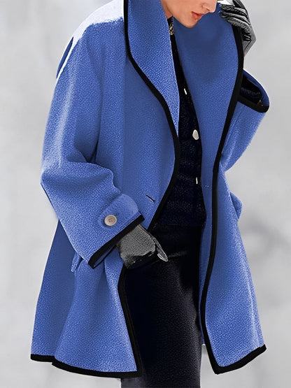 Elegant Women's Wool Coat Classic Long