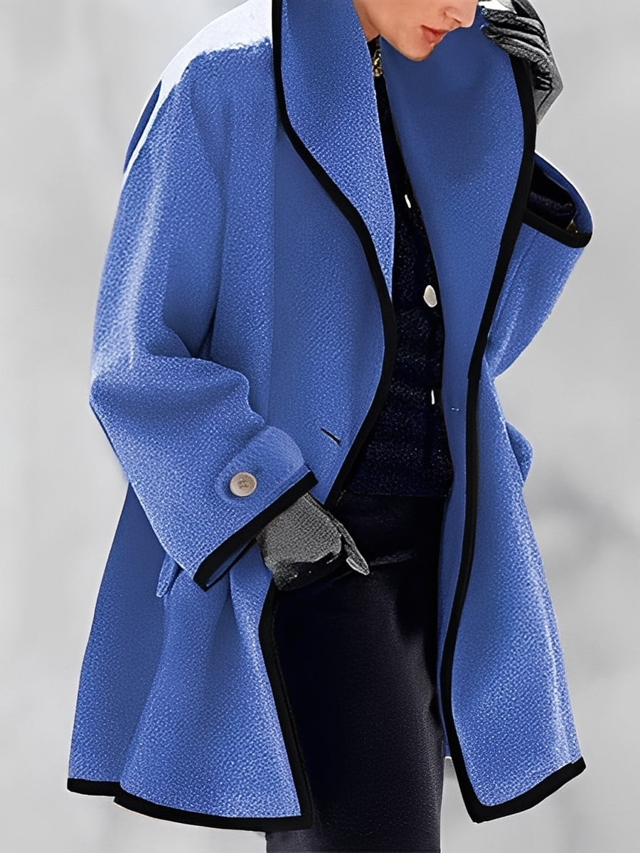 Women's Scarf Wool Coat With Hood Warm
