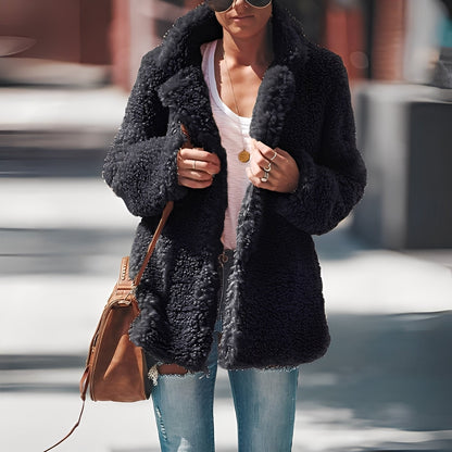 Women's Modern Style Warm Fleece Jacket