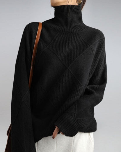 Elegant Turtleneck Sweater Modern Style