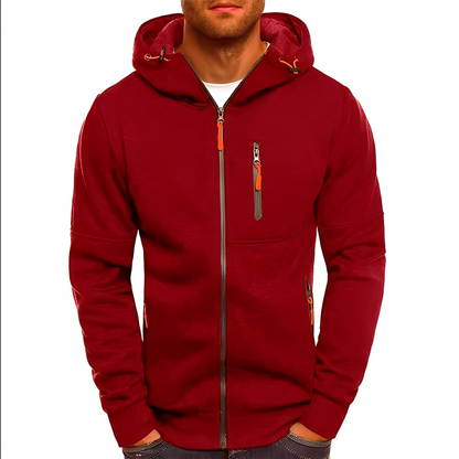 Practical men's jacket with hood Sporty