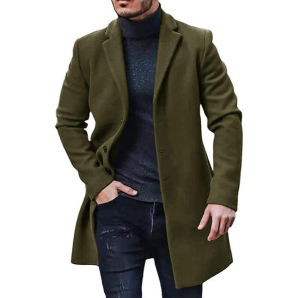 Men's Wool Coat Warm Elegant