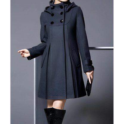 Elegant women's winter coat hood