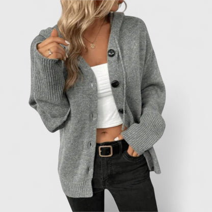 Elegant Cardigan Women Classic Buttons