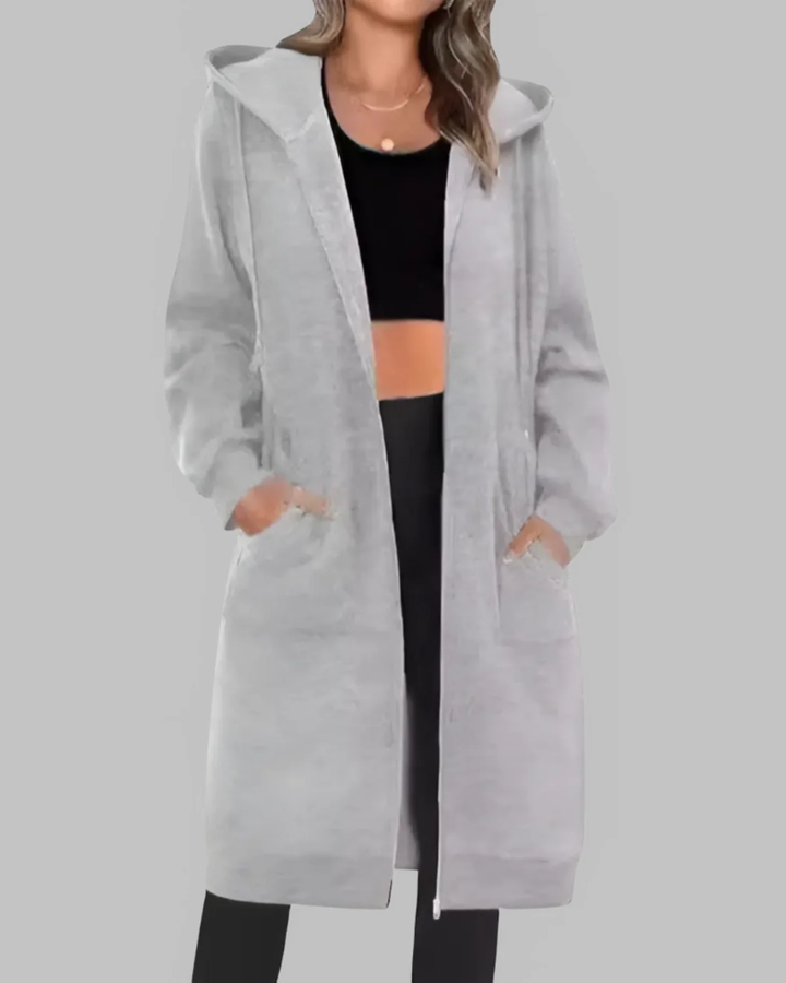 Oversized Casual Zip-Up Jacket for Women