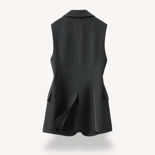 Stilvoller Damen Blazer Ärmellos Elegant - IdealeKleiden