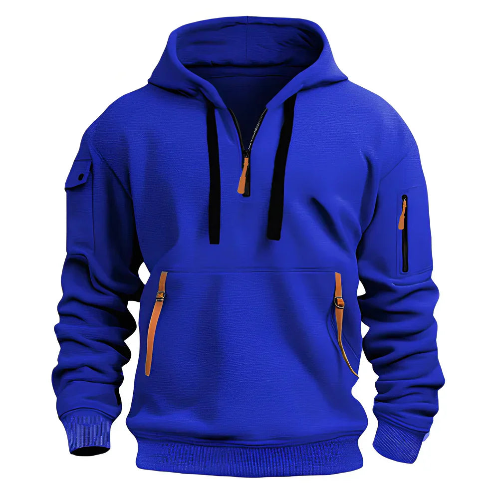 Men's Sporty Full-Zip Hoodie