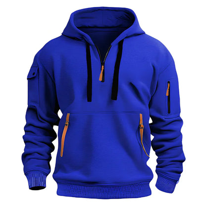 Men's Sporty Full-Zip Hoodie