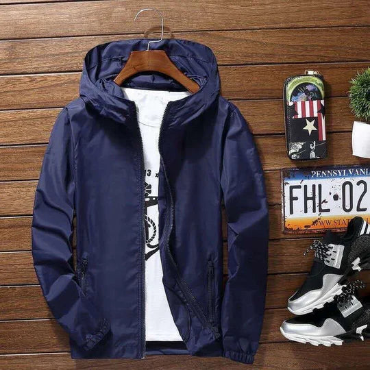 Stylish men's jacket with hood