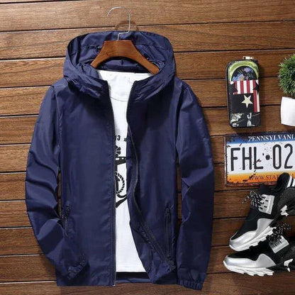 Stylish men's jacket with hood