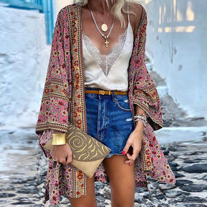 Stylish Boho Cardigan for Women, Fashionably Patterned